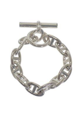 Hermes Chaine Dancre GM 12 Frames B 00010 Bracelet Silver 925
